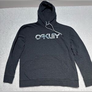 Oakley B1B Camo Logo Hoodie Charcoal Gray Men’s Size L